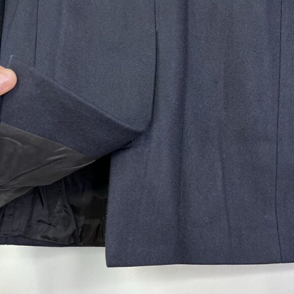 NWOT J.Lindeberg Wolger Compact Melton Wool Coat JL Navy - Picture 7 of 8
